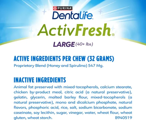 Vista 5 de Dentalife Purina ActivFresh - Masticables dentales para perros, raza grande