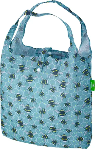 Vista 11 de ECO CHIC Bolsas plegables reutilizables para comestibles, bolsa de compras ligera, reciclada y reutilizable, bolsa plegable impermeable Gafas Gatos