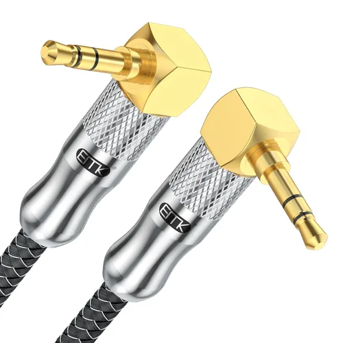 Vista 8 de EMK Cable de extensión estéreo macho a hembra de 1/4 pulgadas (0.250 in) chapado en oro de 1/4 pulgadas (0.250 in) - Cable de extensión