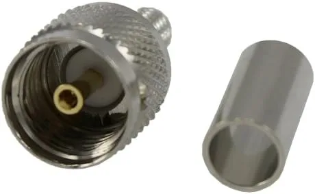 Vista 3 de ExpertPower® Adaptador de pin estándar de crimpado macho Mini-UHF