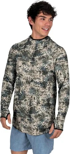 Vista 2 de BLACKSTRAP Camisa de sol UV con capucha y cuello redondo para hombre