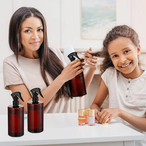 Vista 5 de Hsei - 20 botellas de spray ámbar de 16 onzas, plástico recargable