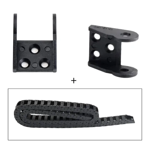 Vista 5 de BCZAMD - Conectores de extremo de cadena de arrastre de 0.394 x 0.591 in, piezas de cadenas de repuesto para cable abierto exterior, cadenas