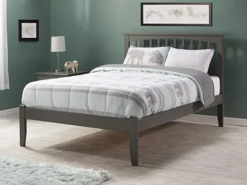 Vista 13 de AFI, Mission Queen - Cama plataforma color espresso