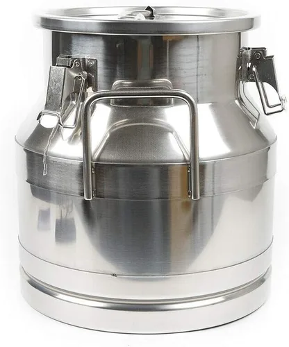 Vista 4 de Latas de leche de 20L/5.25 galones-Barriles de transporte de leche de acero inoxidable, cubo de leche, jarra de aceite, barril de vino, barriles