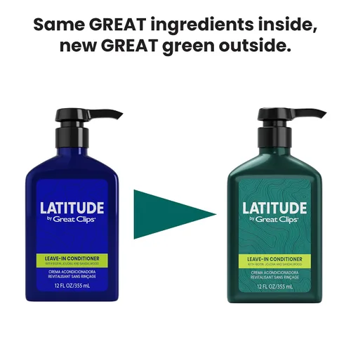 Vista 2 de GREAT CLIPS LATITUDE - Acondicionador sin enjuague Acondicionador hidratante sin enjuague para hombres Promueve la fuerza del cabello +