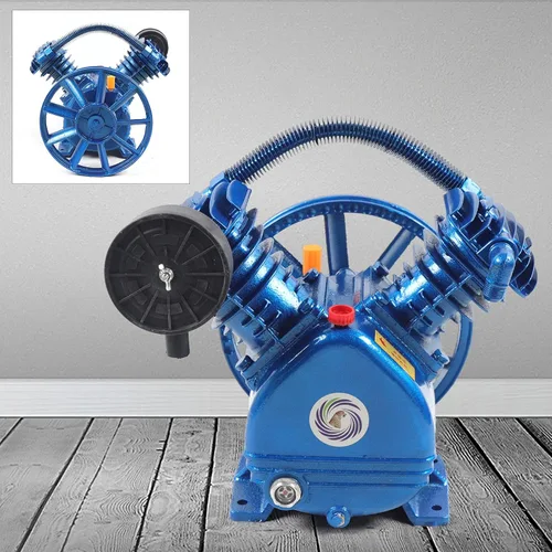 Vista 6 de Cabezal de bomba de compresor de aire, herramienta neumática de compresión secundaria 3HP 2.2KW, herramienta de compresor de aire portátil