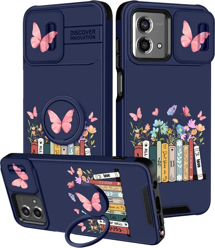Vista 51 de Funermei Funda para Moto G Stylus 5G 2022, funda para teléfono con diseño de calavera de esqueleto para mujeres y niñas, diseño gótico, Como
