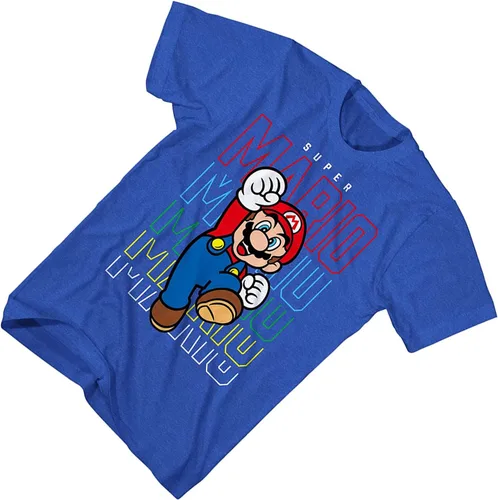 Vista 3 de Nintendo Camiseta de Mario Kart para hombre - Camiseta vintage Mario, Luigi, Zelda, Kirby y Donkey Kong