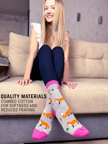 Vista 2 de Calcetines Premium Comfort Fox para mujer 4-10, Zorro
