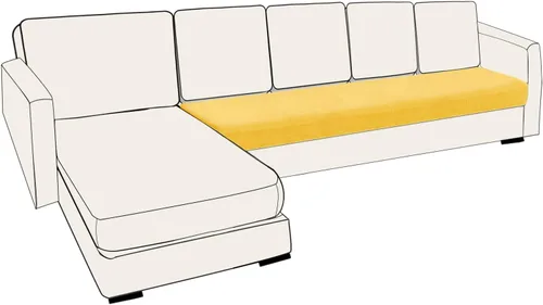 Vista 18 de UNBBRRL Fundas de cojín de asiento para sofá, elásticas, funda de cojín individual para sofá, fundas de cojín para sofá, fundas de héroe protegen