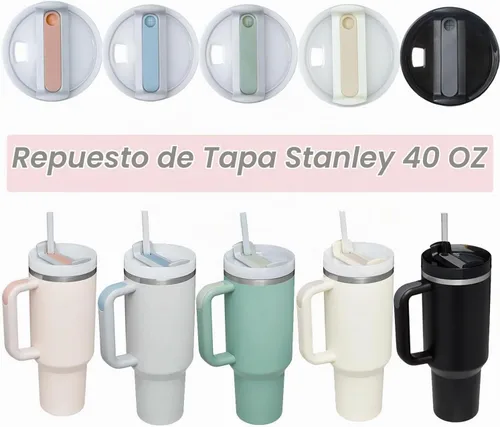 Vista 6 de Tapa de vaso de 40 onzas para Stanley, a prueba de derrames, resistentes a salpicaduras, funda de repuesto para accesorio de copa Stanley