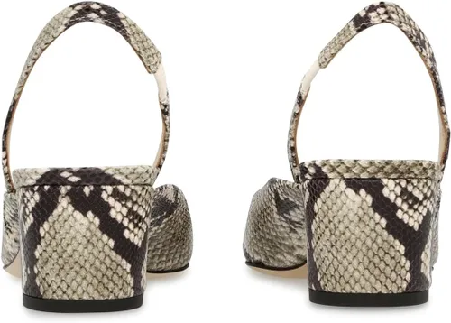 Vista 4 de XYD Zapatos de tacón bajo con tacón grueso para mujer, con puntera cerrada cuadrada, sin cordones, para fiesta, vestido de oficina