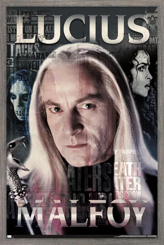 Vista 9 de Trends International The Wizarding World: Harry Potter - Póster de pared de Lucius Malfoy, 34 pulgadas de largo x 22.4 W, versión premium sin marco