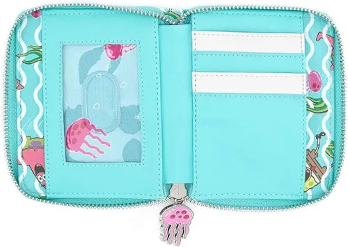 Vista 3 de Loungefly x Nickelodeon Spongebob Jelly Fishing Zip-Around Wallet