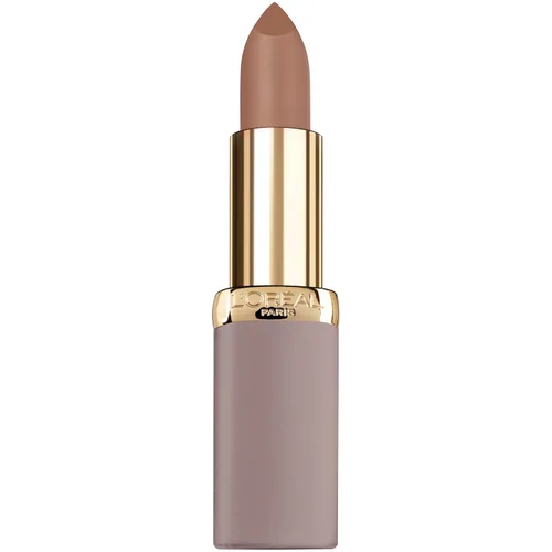 Vista 8 de L'Oreal Paris Cosmetics – Labial Colour Riche ultra mate altamente pigmentado, color piel 983 Utmost Taupe