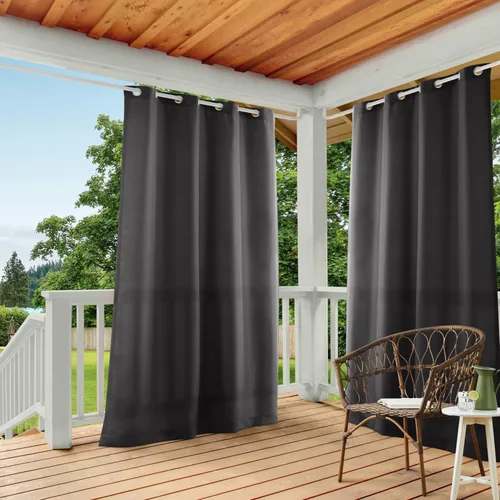 Vista 216 de TOWN & COUNTRY BASICS Cabana Cortinas Sólidas de Peso Pesado para Interiores y Exteriores, Opacidad de Filtrado de Luz con Parte Superior de Ojales