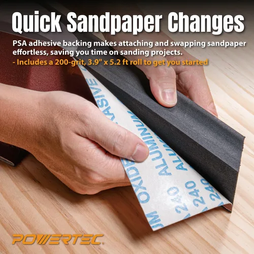 Vista 3 de POWERTEC 7-Piece PSA Sanding Block Kit, PE Foam (72560) Includes Assorted Profiles for Flat, Curved & Detailed Sanding, Compatible with PSA