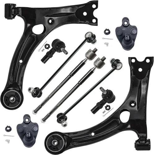 Vista 495 de Detroit Axle - Kit de suspensión frontal de 10 piezas para Dodge Avenger 2008-2014, Chrysler Sebring 2007-2010, 2 brazos de control inferiores, 2