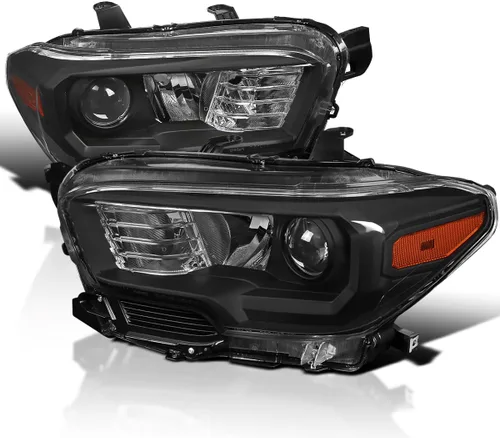 Vista 7 de SPEC-D TUNING Faros delanteros de proyector de tubo LED negro compatibles con Chevy Silverado 1500 2007-2013, Chevy Silverado 2500HD / 3500HD