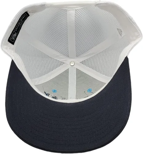Vista 4 de Chicago Wrigley Field 1914 Snapback Trucker Mesh Puff 3-D bordado sombrero azul marino, marino