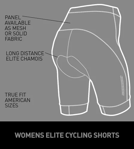 Vista 8 de Aero Tech Elite USA - Pantalones cortos de ciclismo acolchados para mujer