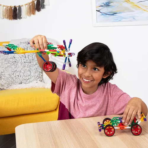 Vista 6 de K'NEX Juego de 30 modelos de cruceros personalizados con bolsa de almacenamiento, kit de construcción STEM, construcción para niños, juguete