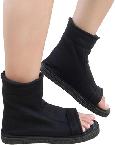 Vista 2 de ZYHCOS - Botas de color negro unisex para disfraz de Halloween