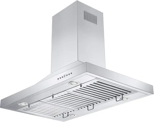 Vista 4 de ZLINE - Campana extractora convertible de 48 pulgadas para montaje en isla de ventilación en acero inoxidable (GL2i-48)
