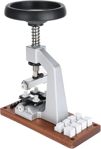 Vista 3 de Herramienta de extracción de espalda de reloj, 5700 reloj prensa caja de reloj de apertura trasera tornillo estilo ostra abridor de reloj con base
