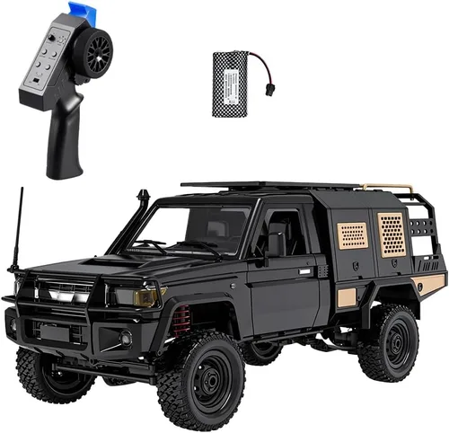 Vista 13 de 82S RC Rock Crawler Truck, caja de cambios de 2 velocidades, negro