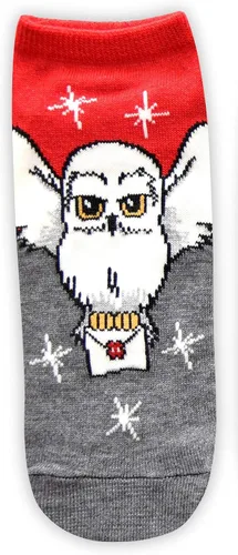 Vista 2 de Harry Potter Hedwig Marauders Map Platform 9 34 - Calcetines tobilleros para mujer (5 unidades), Multi