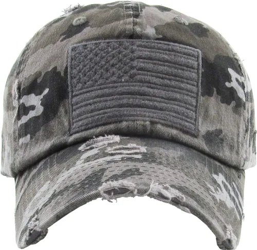 Vista 34 de KBETHOS Tactical Operator Collection USA Fishing Mesh Ballcap Flag Patch America Outdoors Trucker Baseball Cap