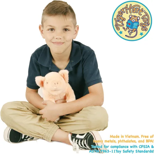 Vista 6 de TigerHart Perla The Pig - Peluche de 11 pulgadas