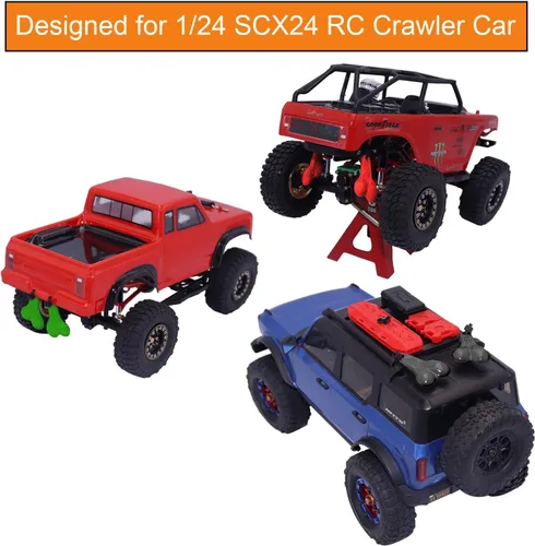 Vista 6 de Bolas de camión colgantes tuercas para TRX4M SCX24 FX24 1/18 RC Cars (negro)