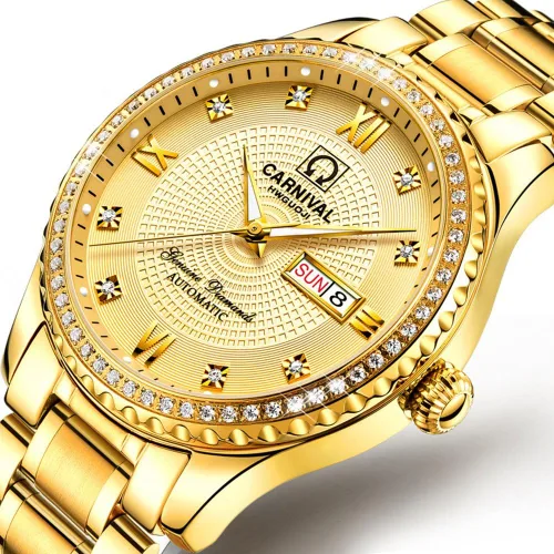 Vista 2 de TEINTOP Carnival - Reloj mecánico automático para hombre y mujer, juego de 2