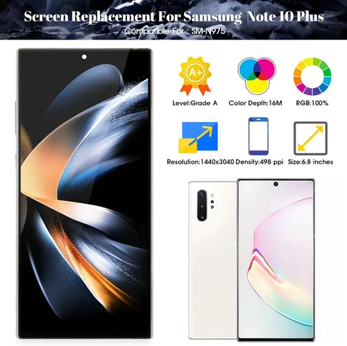 Vista 2 de TFT para Samsung Note 10 Plus Reemplazo de pantalla LCD para Samsung Galaxy Note 10 Plus Pantalla LCD para Galaxy SM-N975F, SM-N975U LCD táctil
