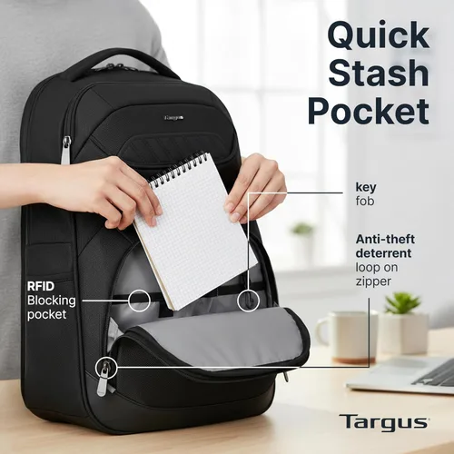 Vista 7 de Targus Mochila para laptop, Negro