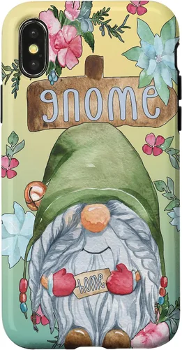 Vista 5 de Funny Gnome Home Graphic for Women and Garden Mom Spring Case for iPhone 17