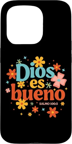Vista 14 de Funda religiosa de la Biblia para iPhone 16 Dios Es Bueno Spanish Christian Jesus God