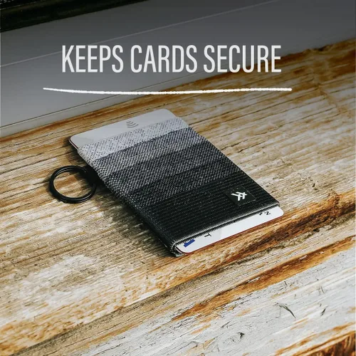 Vista 5 de Thread Wallets - Cartera minimalista delgada con bolsillo frontal para tarjetas de crédito
