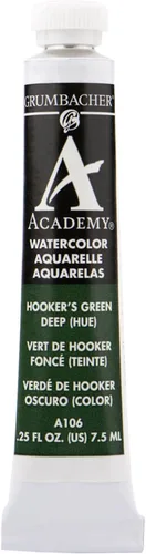 Vista 8 de Grumbacher Academy Pintura de acuarela, 0.3 fl oz/0.25 onzas, óxido de cromo verde (A048)