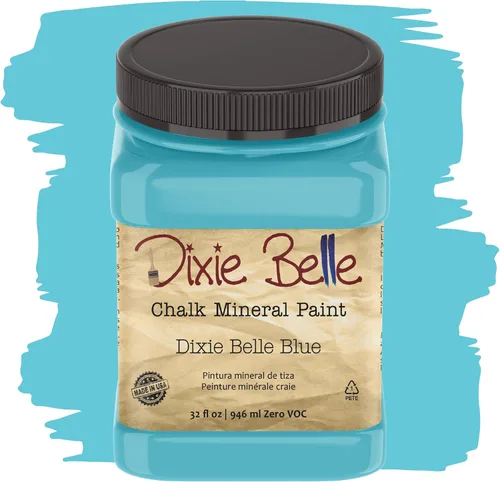 Vista 217 de Pintura para muebles con acabado de tiza Dixie Belle Paint Company - Amatista (4oz) - Pintura mineral de tiza chic púrpura profundo mate