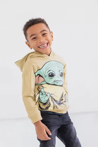 Vista 2 de STAR WARS The Mandalorian Baby Grogu - Sudadera con capucha de forro polar
