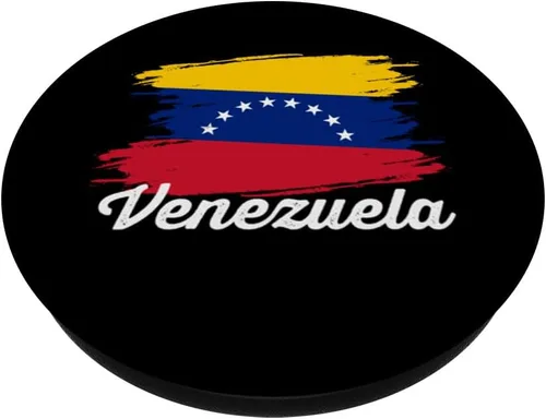 Vista 2 de Cool Venezuela Vintage Flag Venezuelan Pride Roots Travel PopSockets Standard PopGrip