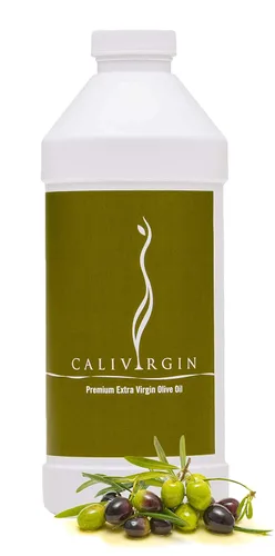 Vista 5 de Calivirgin Aceite de oliva virgen extra premium (botella de repuesto de 1 galón) - Producido orgánica y sostenible en California - Ganador
