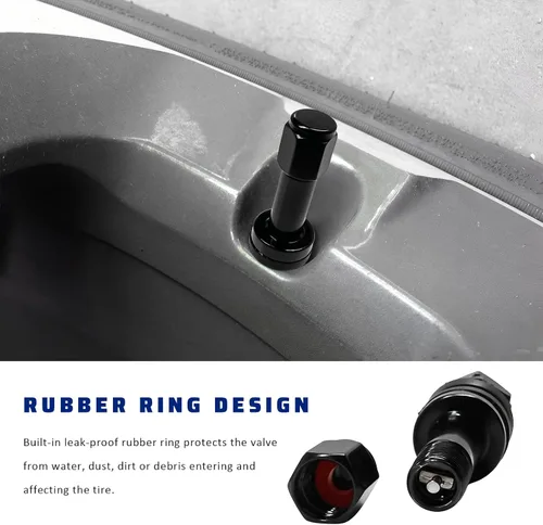 Vista 4 de 5 piezas TR48E - Vástagos de válvula de abrazadera sin cámara, repuesto de vástago de válvula de neumático de aleación de aluminio de alta presión