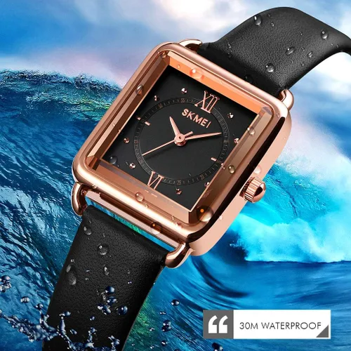 Vista 3 de SKMEI Reloj para mujer reloj de cuarzo analógico resistente al agua