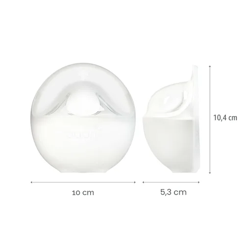Vista 9 de Boon Trove Extractor de leche manual de silicona – Colector de leche pasivo – Extractor de leche manos libres para lactancia – Esenciales