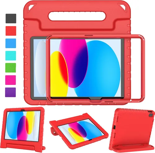 Vista 13 de LTROP Funda para Niños para iPad de 11ª Generación (A16) 2025/10ª Generación (10.9 pulgadas, 2022) con Protector de Pantalla, Funda con Mango